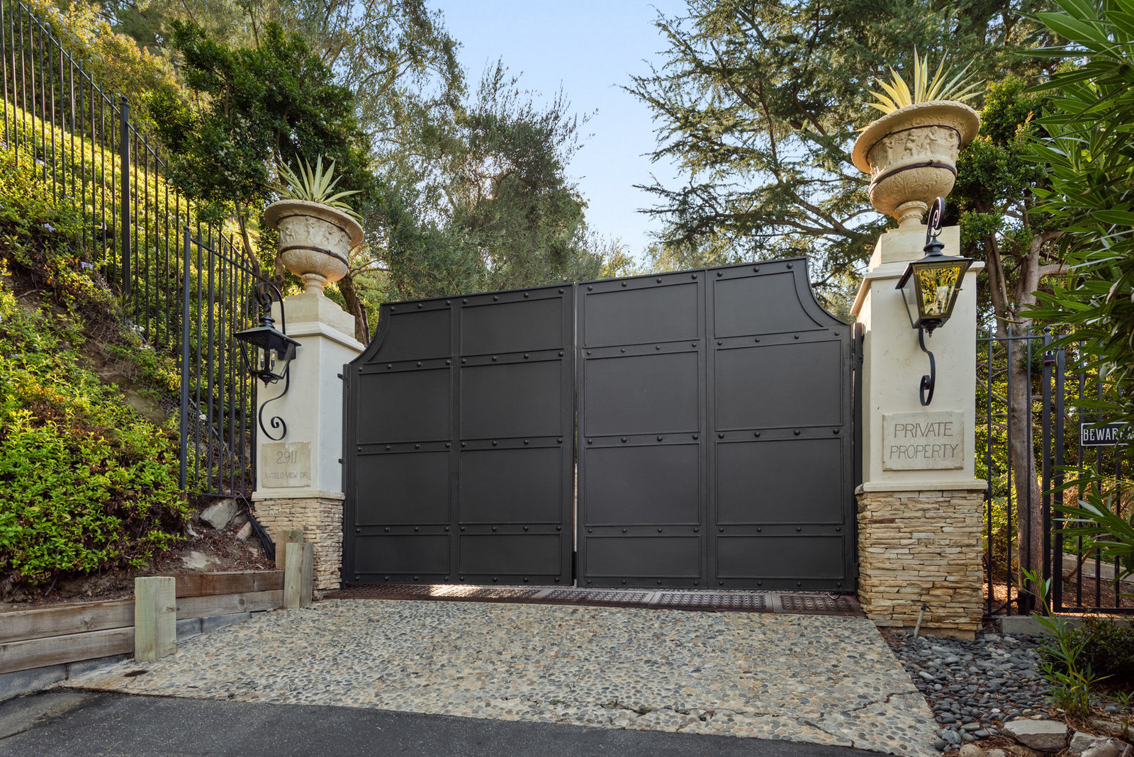 Private gate and security entrance
